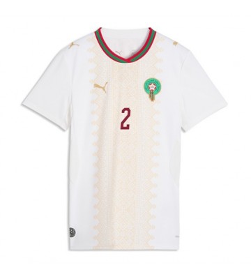 Marokko Achraf Hakimi #2 Udebanetrøje Dame VM 2026 Kortærmet
